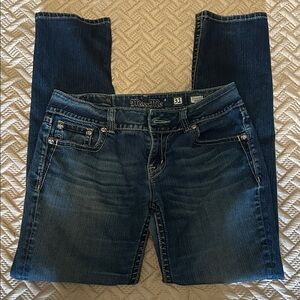 Miss Me Indigo Skinny Jeans with Light Fading